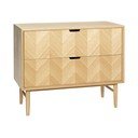 Ąžuolo medienos komoda su stalčiais Hübsch Herringbone