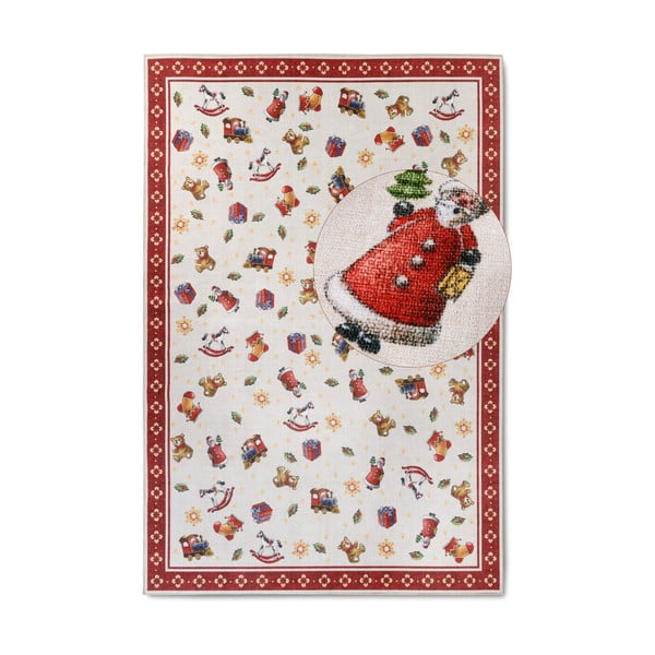 Kilimas raudonos spalvos su Kalėdų motyvu 160x230 cm Red Christmas – Villeroy&Boch