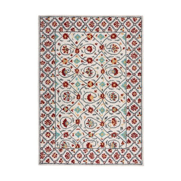 Rankų darbo iš vilnos kilimas raudonos spalvos/mėlynos spalvos 160x230 cm Iris Traditional – Flair Rugs-image-4