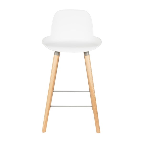 Baltos spalvos iš plastiko baro taburėtės 2 vnt. (sėdynės aukštis 65 cm) Albert Kuip – Zuiver-image-2