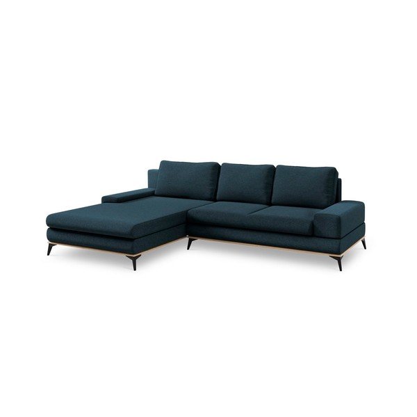 Pilkai mėlyna sofa-lova Windsor & Co Sofas Planet, kairysis kampas-image-2