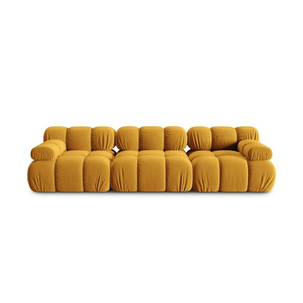 Sofa geltonos spalvos iš velveto 282 cm Bellis – Micadoni Home