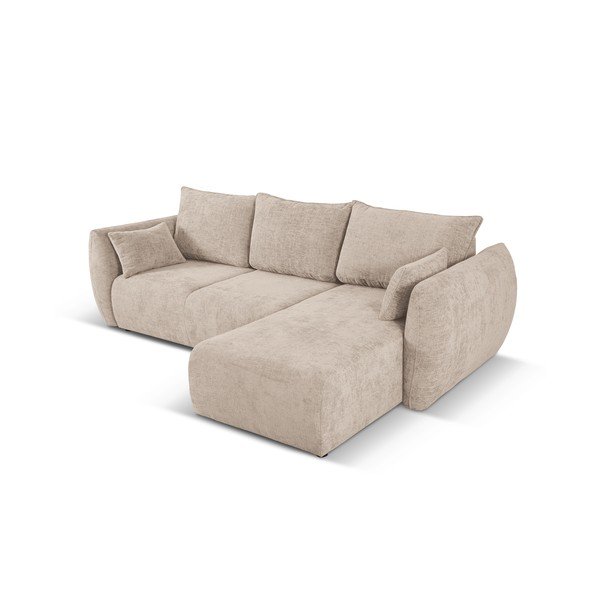 Kampinė sofa smėlio spalvos (su dešiniuoju kampu) Matera – Cosmopolitan Design-image-4