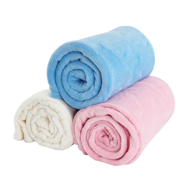 Iš mikroflanelės vaikiškas pledas rožinės spalvos 110x140 cm Exclusive – B.E.S.-image-3