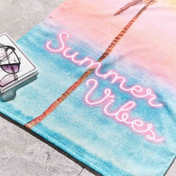 Iš frote audinio iš medvilnės paplūdimio rankšluostis 76x160 cm Summer Vibes – Sassy B-image-2