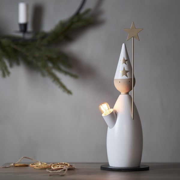 Šviečianti dekoracija baltos spalvos su Kalėdų motyvu ø 12 cm Lucia Classic – Star Trading-image-1