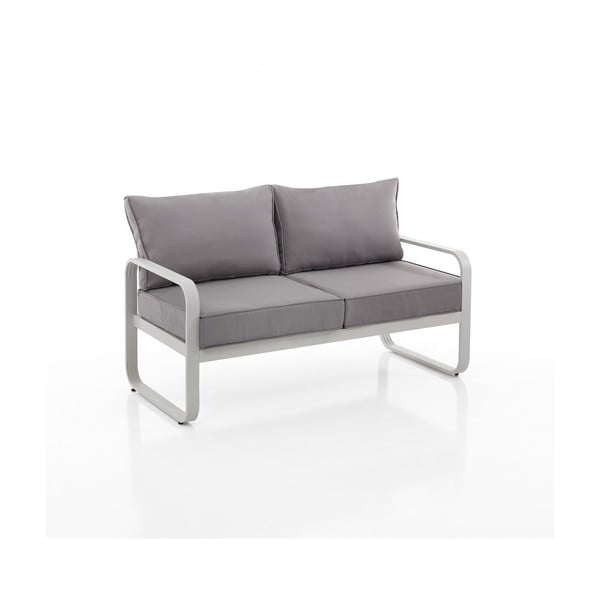 Iš aliuminio sodo sofa pilkos spalvos Ischia – Tomasucci