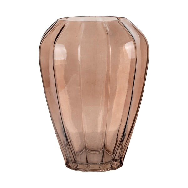 Iš stiklo  vaza rudos spalvos (aukštis 29 cm) – House Nordic