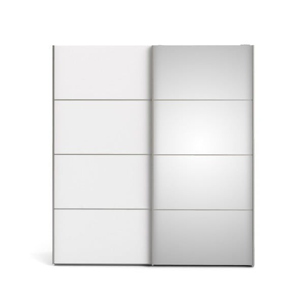Balta spinta su veidrodžiu Tvilum Verona, 182 x 202 cm