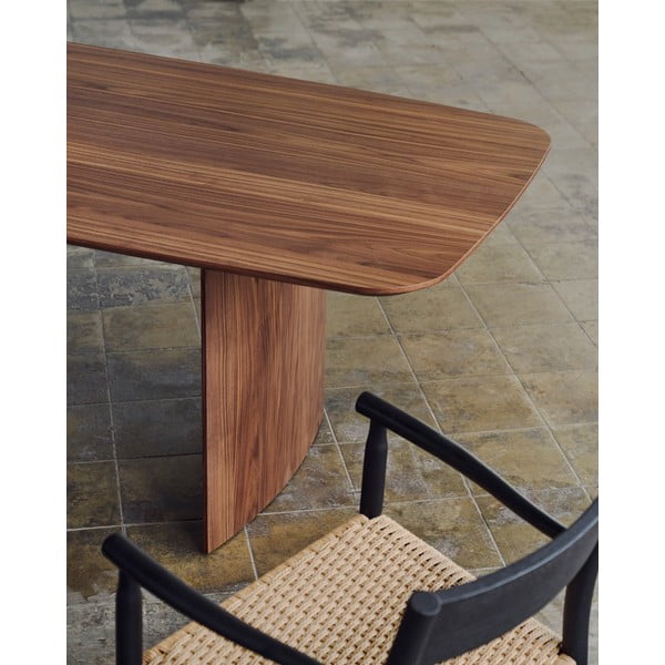 Valgomojo stalas rudos spalvos iš riešutmedžio 100x240 cm Litto – Kave Home-image-1