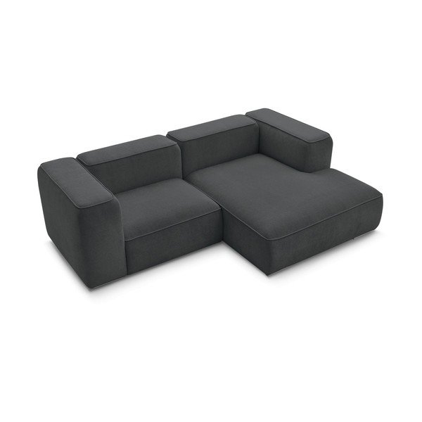 Iš boucle kampinė sofa tamsiai pilkos spalvos (su dešiniuoju kampu) Zephyr – Bobochic Paris-image-4