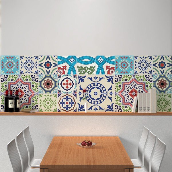 30 "Ambiance Azulejos Salsa" lipdukų rinkinys, 50 x 60 cm-image-4