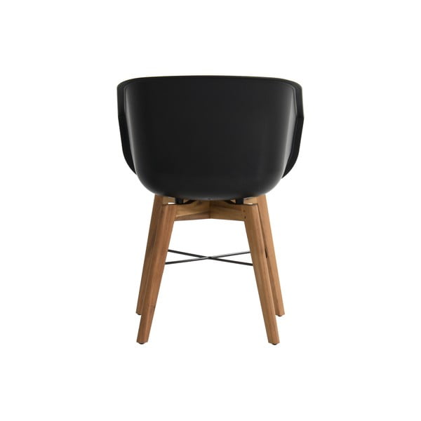 Plastikinės sodo kėdės juodos spalvos 2 vnt. Amalia – Hartman-image-4