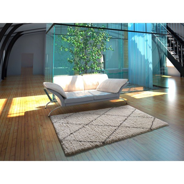 Smėlio spalvos kilimas Universal Lynn Lines, 80 x 150 cm-image-1