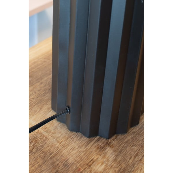 Stalinis šviestuvas juodos spalvos (aukštis 60 cm) su tekstiliniu gaubtu Hashira – Markslöjd-image-2