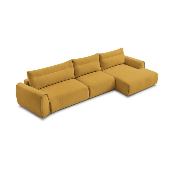 Kampinė sofa ochros spalvos Aden – Bobochic Paris-image-4