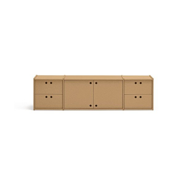 Natūralios spalvos TV spintelė 157x42x40 cm Wally – Teulat