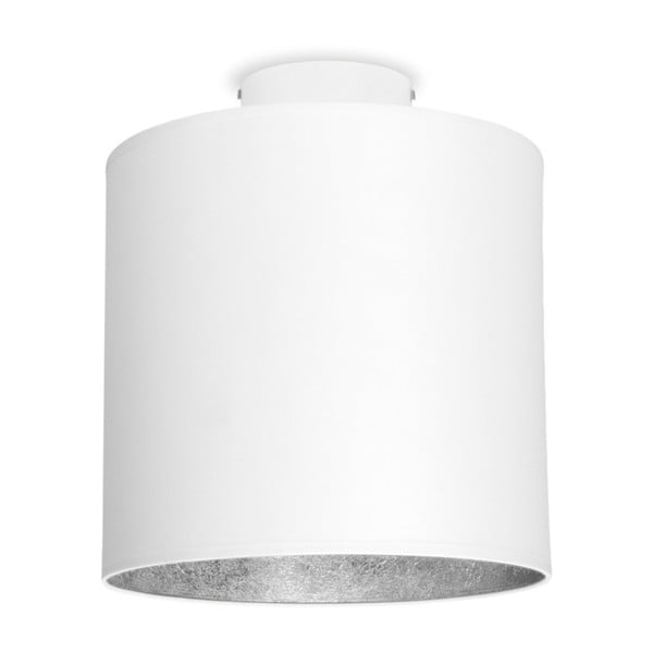 Baltas lubinis šviestuvas su sidabrinėmis detalėmis Sotto Luce MIKA Elementary S PLUS CP