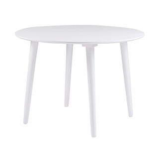 Baltas bukmedžio valgomojo stalas Rowico Lotte, skersmuo 106 cm
