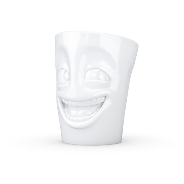 Baltas porcelianinis puodelis su rankenėle 58 products, tūris 350 ml-image-1