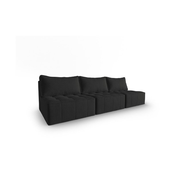 Sofa juodos spalvos 240 cm Mike – Micadoni Home-image-1