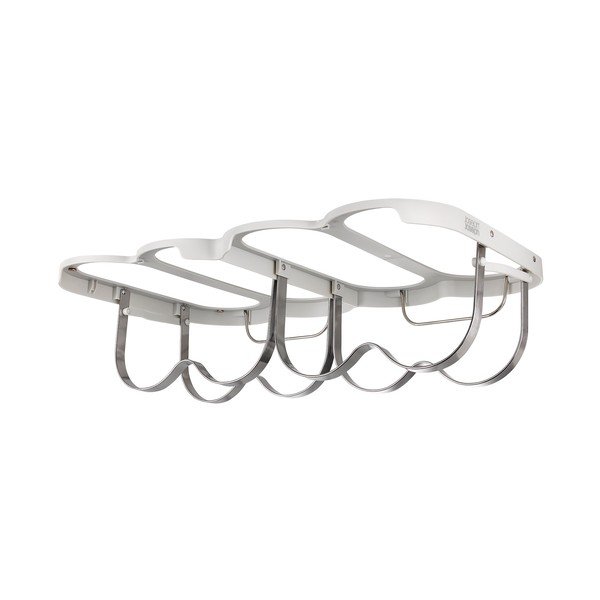 Sieninė sidabrinės spalvos iš metalo vyno lentyna butelių skaičius 4 38,5x2x25 cm Cradle – Joseph Joseph