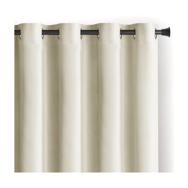 Kreminės spalvos iš velveto pritemdymas (dalinis užtemimas) užuolaida 140x245 cm – Restilo