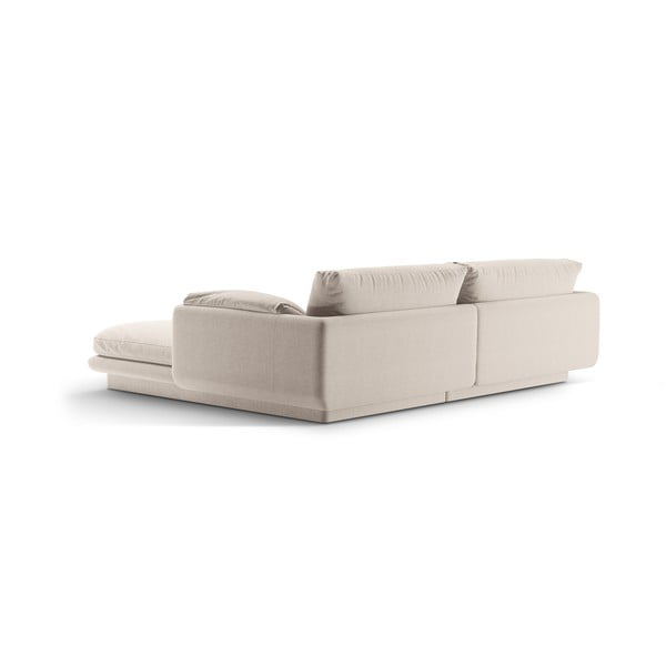 Kampinė sofa smėlio spalvos (su kairiuoju kampu) Torino – Micadoni Home-image-4