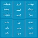 Lipdukai maisto indeliams žymėti iDesign Home Edit