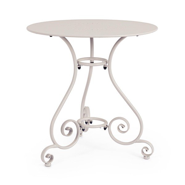 Iš plieno apvalios formos sodo šoninis staliukas ø 70 cm Etienne – Bizzotto