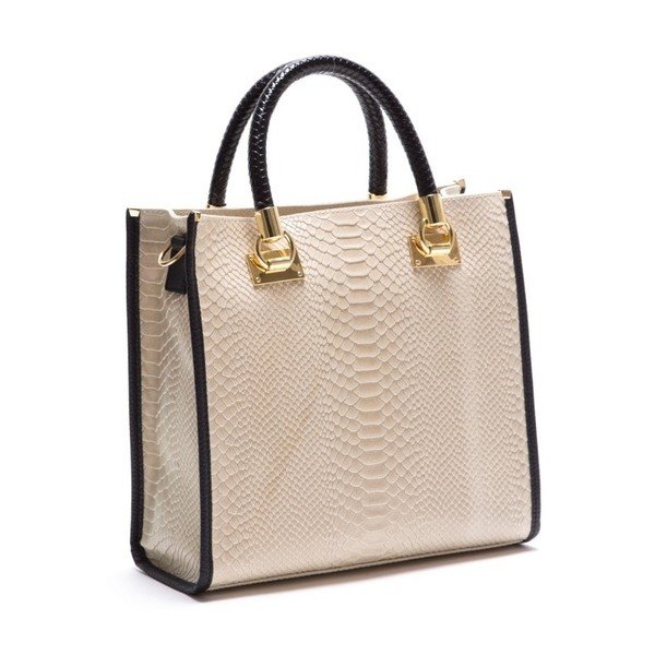Odinė rankinė Luisa Vannini 8032 Beige-image-2