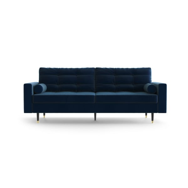 Mėlyna aksominė sofa Daniel Hechter Home Aldo