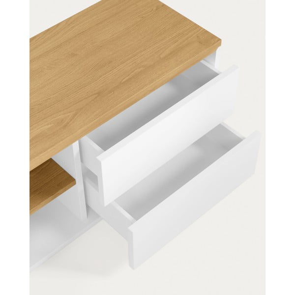 TV spintelė baltos spalvos 200x44 cm Abilen – Kave Home-image-4