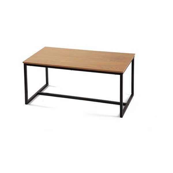 Natūralios spalvos kavos staliukas iš ąžuolo 47x90 cm Norden – Bonami Essentials-image-2