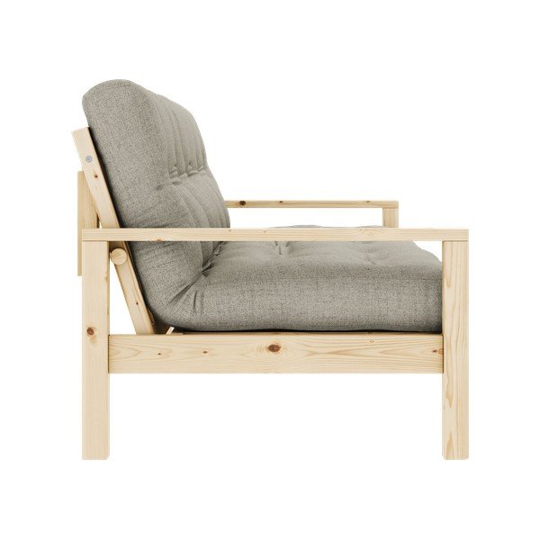 Iš lino sulankstoma sofa smėlio spalvos 205 cm Knob – Karup Design-image-4