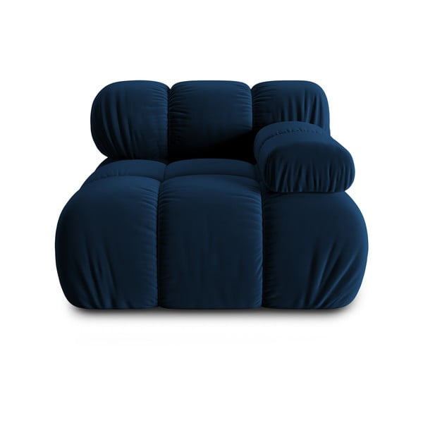 Modulinė sofa mėlynos spalvos iš velveto (su dešiniuoju kampu) Bellis – Micadoni Home