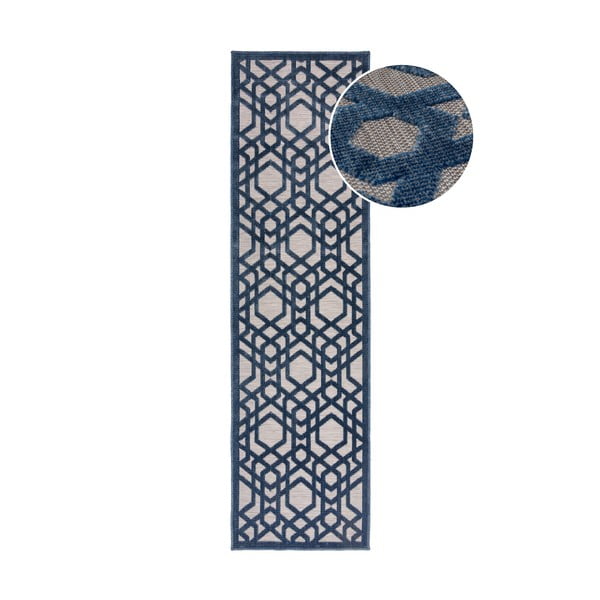 Mėlynas lauko kilimas 230x66 cm Oro - Flair Rugs