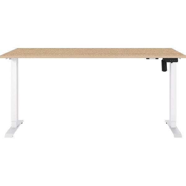 Elektra reguliuojamas aukštis reguliuojamas darbo stalas su ąžuolo dekoro stalviršiu 80x160 cm Boras – Germania-image-1