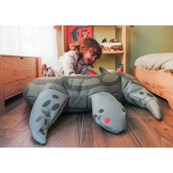 Žalias vaikiškas sėdmaišis Turtle - Little Nice Things-image-3