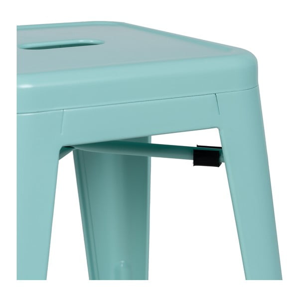 Turkio spalvos iš metalo baro kėdžių komplektas 2 vnt. (sėdynės aukštis 76,5 cm) – Ixia-image-4