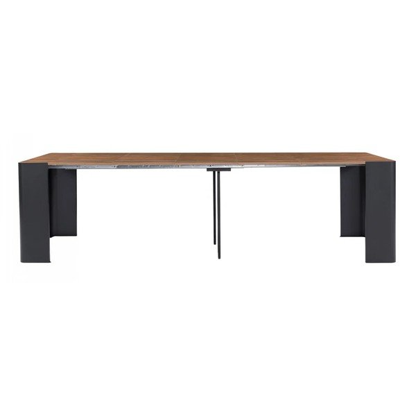 Juodos spalvos/natūralios spalvos konsolinis staliukas 50x110 cm Albane – Bobochic Paris-image-2