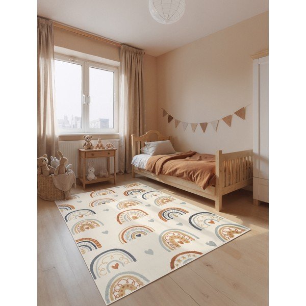 Kreminės spalvos vaikiškas kilimas 200x290 cm Bowie – Hanse Home-image-1