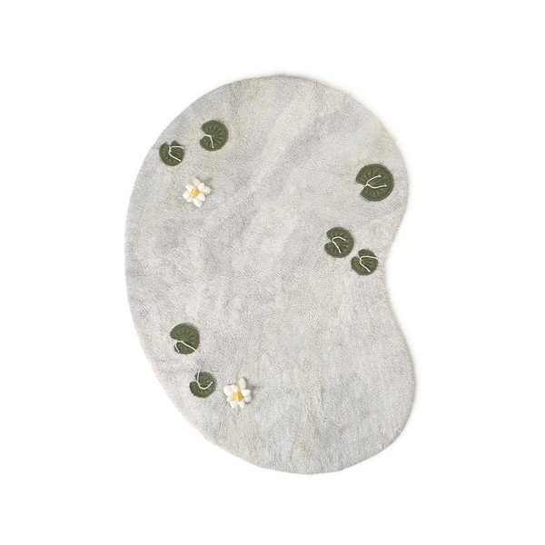 Šviesiai pilkos spalvos iš medvilnės vaikiškas žaidimų kilimas 130x170 cm Swan Lake – Lorena Canals