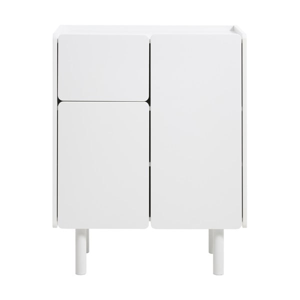 Baltos spalvos spintelė 80x100x40 cm Bera – Unique Furniture