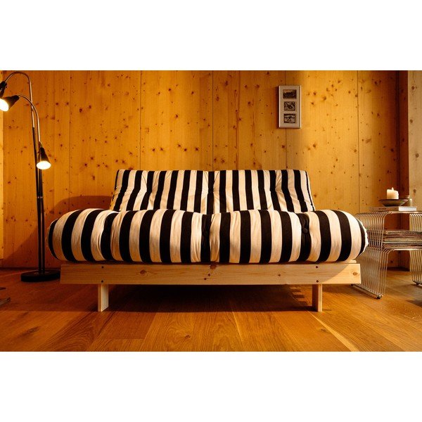 Juodos ir baltos spalvos sulankstoma sofa 140 cm Roots – Karup-image-3