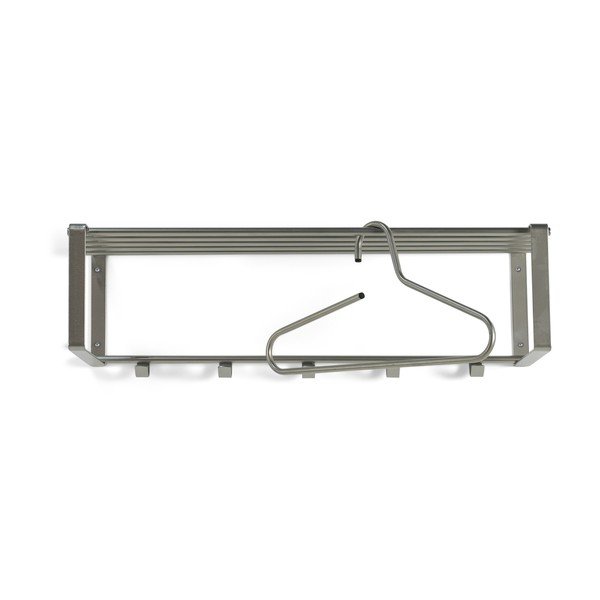 Sidabrinės spalvos iš metalo sieninė lentyna su lentyna 70 cm Rex – Spinder Design-image-2