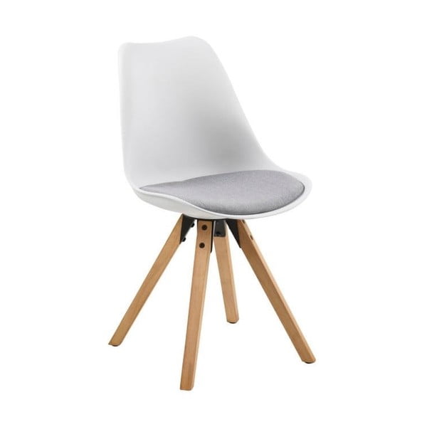 2 pilkos ir baltos spalvų valgomojo kėdžių rinkinys Actona Dima