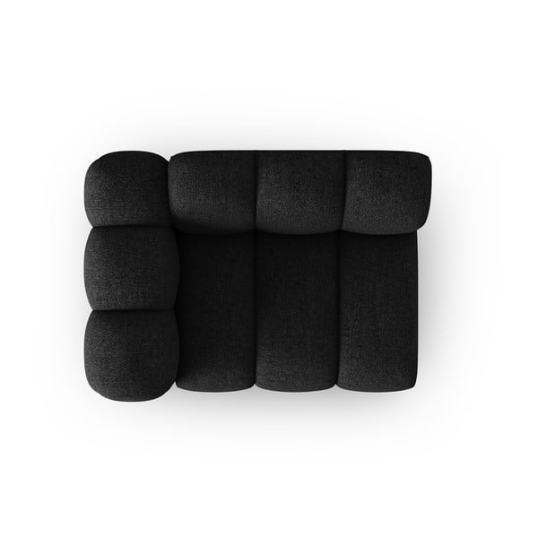 Modulinė sofa juodos spalvos/antracito spalvos (su kairiuoju kampu) Lupine – Micadoni Home-image-2
