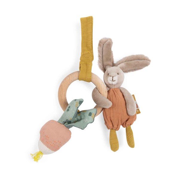 Žaislas kūdikiui su kramtuku Rabbit - Moulin Roty
