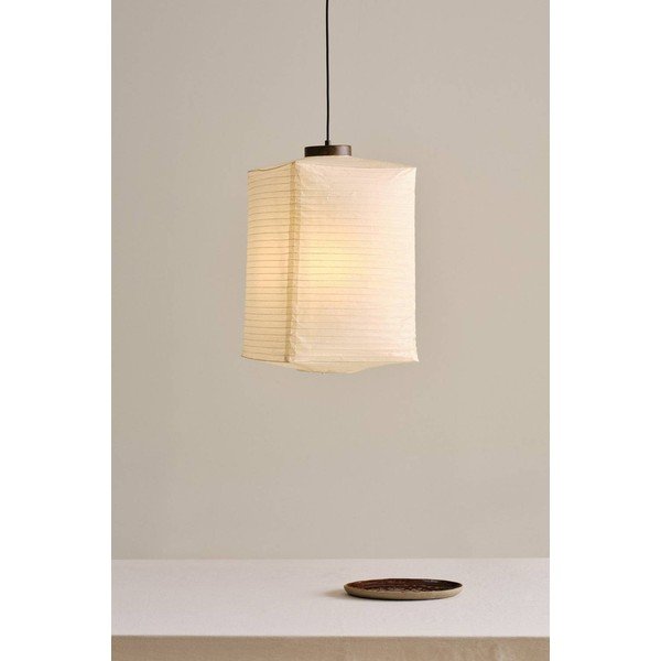Smėlio spalvos iš popieriaus kabantis šviestuvas ø 35 cm Sally – Jotex-image-1